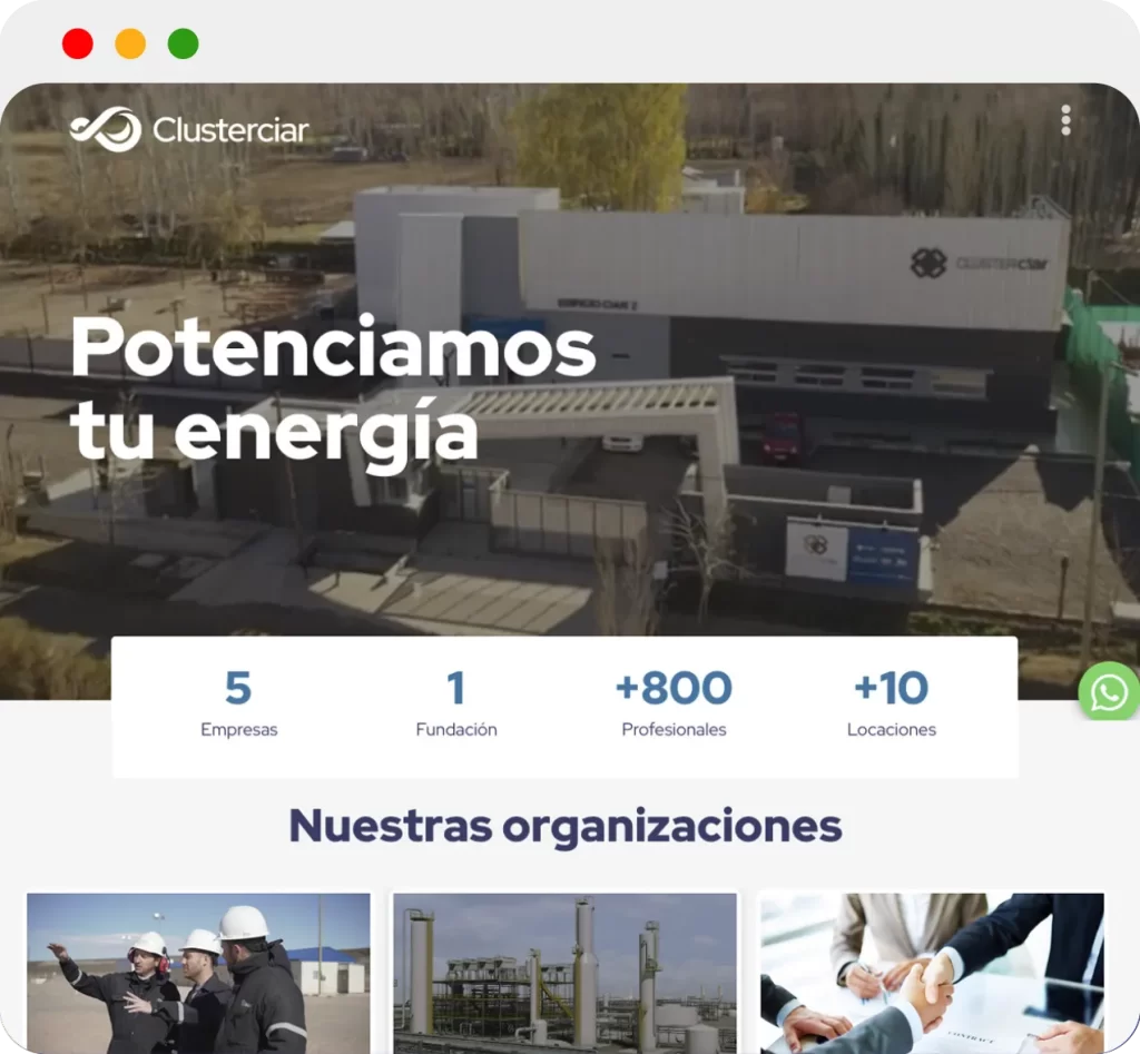 Mirá la web de Clusterciar